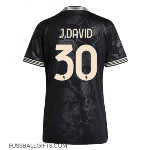 Juventus Jonathan David #30 Fußballbekleidung 3rd trikot Damen 2025-26 Kurzarm